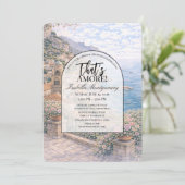 Amalfi Italian Themed Bridal Shower 招待状 (スタンド正面)