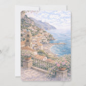 Amalfi Italian Themed Bridal Shower 招待状 (裏面)