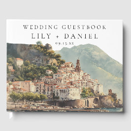 Amalfi Italian Watercolor Wedding ゲストブック