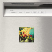 Amalfi Italy Italia VintageTravel Advertisement マグネット (インサイチュ (食洗機))