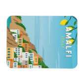 Amalfi Italy Retro Travel Art Vintage  マグネット (横)