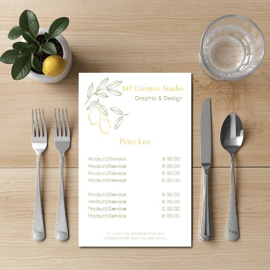 Amalfi Lemon Chic チラシ