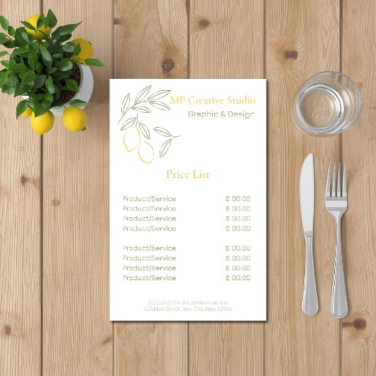 Amalfi Lemon Chic チラシ