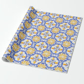 Amalfi Lemon Citrus Watercolor Mediterranean  ラッピングペーパー (アンロールド)