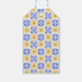 Amalfi Lemon Sweetie Blue Baby Shower Thank You  ギフトタグ (裏面)