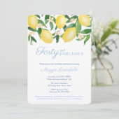 Amalfi Lemonsマイルストーンメス40歳の誕生日パーティー 招待状 (スタンド正面)