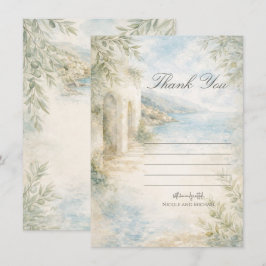 Amalfi Reverie — Mediterranean Coast Thank You  招待状