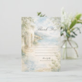 Amalfi Reverie — Mediterranean Coast Thank You  招待状 (スタンド正面)