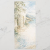 Amalfi Reverie — Mediterranean Coast Wedding Menu メニュー (裏面)