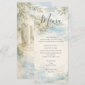 Amalfi Reverie — Mediterranean Coast Wedding Menu メニュー (正面/裏面)