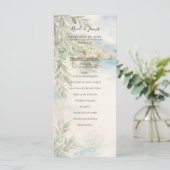 Amalfi Reverie Mediterranean Coast Wedding Program メニュー (スタンド正面)