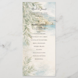 Amalfi Reverie Mediterranean Coast Wedding Program メニュー