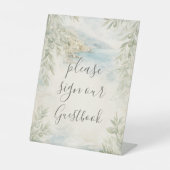 Amalfi Reverie Mediterranean Coastal Table Sign 台座サイン (正面)