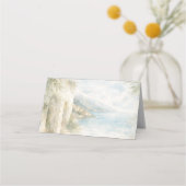 Amalfi Reverie — Mediterranean Coastal Wedding プレイスカード (裏面)