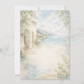 Amalfi Reverie — Mediterranean Coastal Wedding 招待状 (裏面)