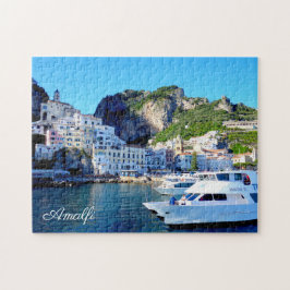 Amalfi town harbor, Italian Coast Italy scenery ジグソーパズル