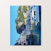 Amalfi town harbor, Italian Coast Italy scenery ジグソーパズル (縦)