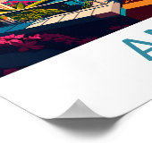 Amalfi Travel Print, amalfi coast travel poster ポスター (角)