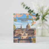 Amalienborg Palace Copenhagen Royal Residence Post ポストカード (スタンド正面)