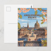 Amalienborg Palace Copenhagen Royal Residence Post ポストカード (正面/裏面)