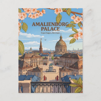 Amalienborg Palace Copenhagen Royal Residence Post ポストカード