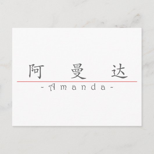 Amanda 中国の 20013_1.pdfの名前 ポストカード (正面)