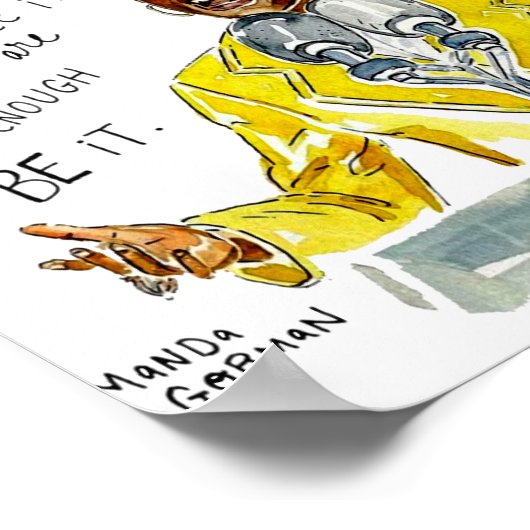 AMANDA GORMAN – 常に光がある ポスター (角)