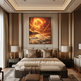 Amanecer Cósmico en el Mar ポスター