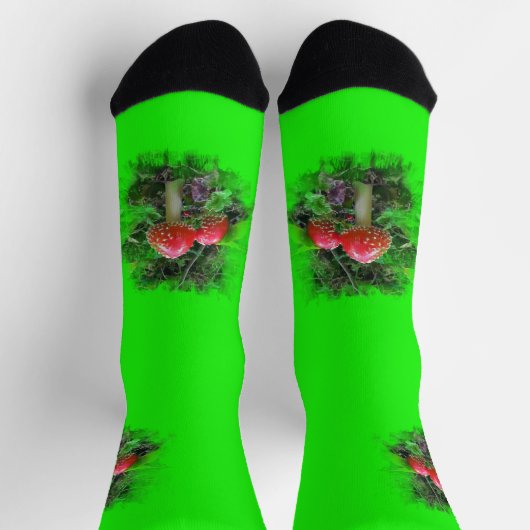 Amanita Muscaria - Crew Sock ソックス (上部)