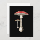 Amanita Muscaria Mushroom Botanical Nature Fungi (正面/裏面)