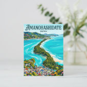 Amanohashidate Japan ポストカード (スタンド正面)