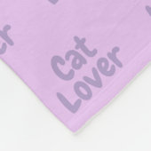 Amante de los gatos フリースブランケット (角)