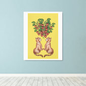 Amantes de frutillas キャンバスプリント (インサイチュ (ウッドフロア))