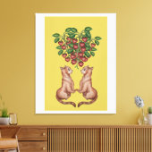 Amantes de frutillas キャンバスプリント (インサイチュ (リビング))