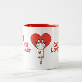 Amantes de los gatitos ツートーンマグカップ (中央)