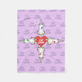Amantes de los gatitos フリースブランケット