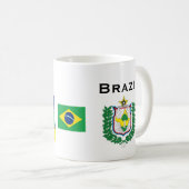 Amapáのブラジルのコーヒーカップ/Caneca de Amapa? コーヒーマグカップ (正面右)