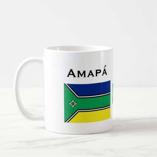 Amapáのブラジルのコーヒーカップ/Caneca de Amapa? コーヒーマグカップ (左)
