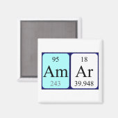Amar周期表名磁石 マグネット (正面/裏面)