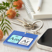 Amar期別表名キーリング キーホルダー (正面右)