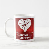 amar Elのque seのpropone loのlogra コーヒーマグカップ (左)