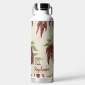 Amaranthus Flower Pattern Water Bottle ウォーターボトル (正面)