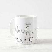 Amareペプチド名mug コーヒーマグカップ (正面左)
