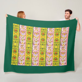 Amarelo フリースブランケット