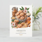 Amaretti – Vintage Italian Dessert 招待状 (スタンド正面)