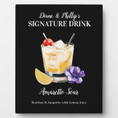 Amaretto Sour Drinkサインテンプレートカスタマイズサイン フォトプラーク (正面)