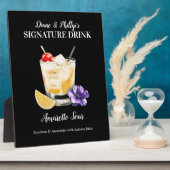 Amaretto Sour Drinkサインテンプレートカスタマイズサイン フォトプラーク (側面)