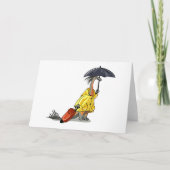 Amargasaurus傘とスーツケースを持っている。 カード (正面)