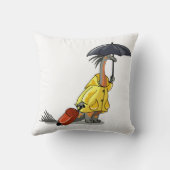 Amargasaurus傘とスーツケースを持っている。 クッション (裏面)