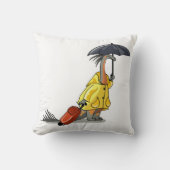 Amargasaurus傘とスーツケースを持っている。 クッション (正面)